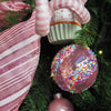Picture of Viv! Christmas Kersttak - Pepermunt Swirl - roze wit - 91cm