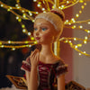 Picture of Viv! Christmas Kerstbeeld - Handgemaakte Ballerina - donkerrood - 66cm