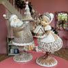 Picture of Viv! Christmas Kerstbeeld - Gingerbread Kerstman met Taart - bruin wit - 42cm
