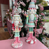 Picture of Viv! Christmas Kerstbeeld - Kerst Notenkraker Taart en Snoep - pastel - roze groen - 55cm