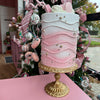Picture of Viv! Christmas Paasdecoratie - Layer cake taart met macarons - pasen - roze goud - 51cm