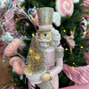Picture of Viv! Christmas Kerstbeeld - Kerst Notenkraker met Verlichte Kerstboom - pastel - roze - 38cm