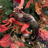 Picture of Viv! Christmas Kerstboomversiering - Vogel op Clip - rood goud - 22cm