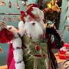 Picture of Mark Roberts Kerstbeeld - Oud Engelse Kerstman - wit rood groen - 66cm - Collector's Item