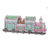 Picture of Viv! Christmas Kerstbeeld - XL Gingerbread Trein - Kerst Display - pastel - roze bruin - 92cm