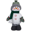 Picture of Viv! Christmas Kerstbeeld - Sneeuwpop Koppel - set van 2 - wit groen - 40cm