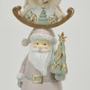 Picture of Viv! Christmas Kerst Tafeldecoratie - Kandelaar Kerstman Sneeuwpop Hobbelpaard - roze goud groen - 52cm