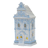 Picture of Viv! Christmas Kerstbeeld - Gingerbread Huis incl. LED Verlichting - wit blauw - 35cm