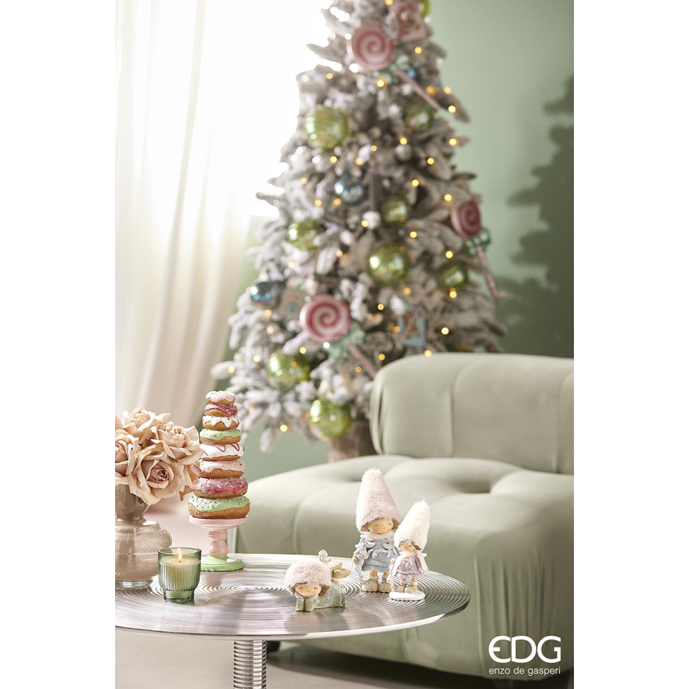 Kerst ornament LV donut bruin – Groen Flora
