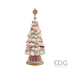 Picture of Viv! Christmas Kerstbeeld - Meringue Kerstboom Taart Vol Snoep incl. LED Verlichting - roze wit - 42cm