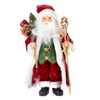 Picture of Viv! Christmas Kerstbeeld - Kerstman Pop Zak Vol Cadeaus - rood groen goud - 46cm