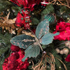 Picture of Viv! Christmas Kerstboomversiering - Vlinder op Clip - 2 stuks - groen - 20cm