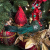 Picture of Viv! Christmas Kerstboomversiering - Vogels op Clip - set van 2 - groen - 13cm