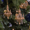 Picture of Viv! Christmas Kerstornament - Kroonluchter - set van 2 - goud zilver - 13cm