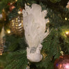 Picture of Viv! Christmas Kerstboomversiering - Vogel - Pauwen op Clip - set van 2 - wit koper - 19cm