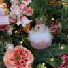 Picture of Viv! Christmas Kerstornament - Badeend met Gouden Kroon - veren - roze goud - 9cm