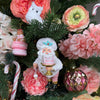 Picture of Viv! Christmas Kerstornament - Chef Kerstman met Taart - set van 2 - roze wit - 14,5cm