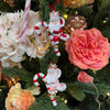 Picture of Goodwill M&G Kerstornament - Kerstman op Zuurstok - set van 2 - rood roze wit - 10cm