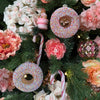 Picture of Viv! Christmas Kerstornament - Donuts met Spikkels - set van 2 - glas - multi - 9cm