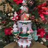 Picture of Kurt S. Adler - Hollywood Collection™ Kerst Notenkraker Gingerbread Hoed LED Verlichting - bruin groen rood - 38cm