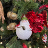 Picture of Viv! Christmas Kerstornament - Golf Kerstman - mond geblazen glas - rood wit - 11cm