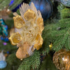 Picture of Viv! Christmas Kerstboomversiering - Vogel - Pauw op Clip - goud - 15cm