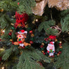 Picture of Viv! Christmas Kerstornament - Ring van Belletjes met Kerstman / Rendier  - set van 2 - goud rood groen - 10cm