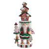 Picture of Kurt S. Adler - Hollywood Collection™ Kerst Notenkraker Gingerbread Hoed LED Verlichting - bruin groen rood - 38cm