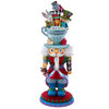 Picture of Kurt S. Adler - Hollywood Collection™ Kerst Notenkraker Theekop Alice in Wonderland Personages - rood blauw - 46cm