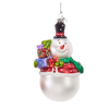 Picture of Kurt S. Adler Kerstornament - Sneeuwpop met Cadeautjes - glas - wit rood - groot - 12cm