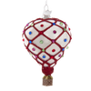 Picture of Kurt S. Adler Kerstornament - Luchtballon - glas - rood wit - 9cm