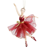 Viv! Home Luxuries Kerstornament - Ballerina - rood - 17cm - Viv! Home Luxuries