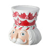 Picture of Viv! Christmas Kerst Tafeldecoratie - Kandelaar Pepermunt Snoep Notenkraker - rood wit - 14cm