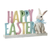 Picture of Viv! Christmas Paasdecoratie - 'Happy Easter' met Paashaas - pasen - pastel - 27cm