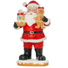 Picture of Viv! Christmas Kerstbeeld - Kerstman met Snoep en Gingerbread Mannetje - rood - 23cm