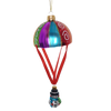 Picture of Viv! Christmas Kerstornament - Parachute met Sneeuwpop - glas - diverse kleuren - 10cm