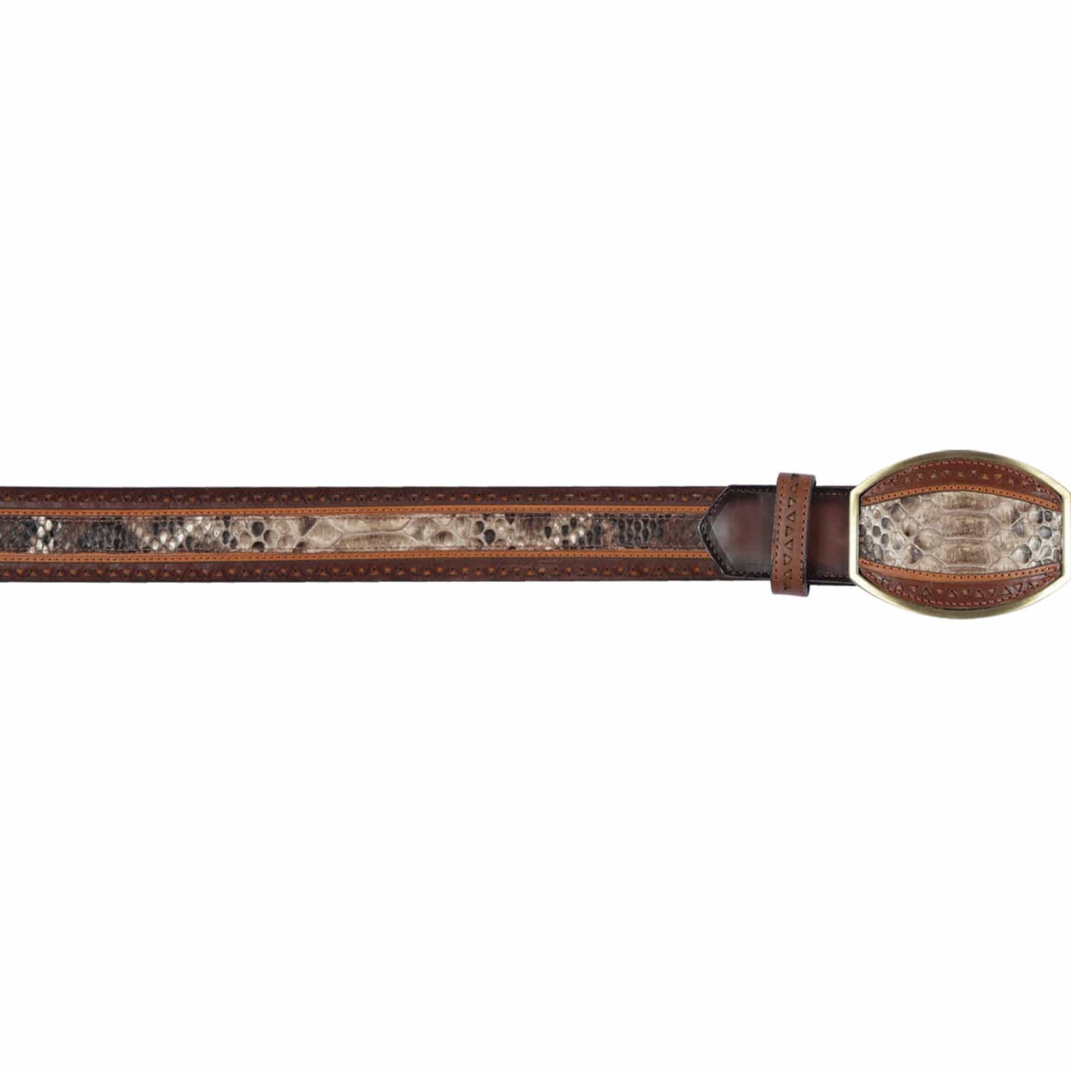 Men's Los altos Python Laser Design Casual Belt C24U5785