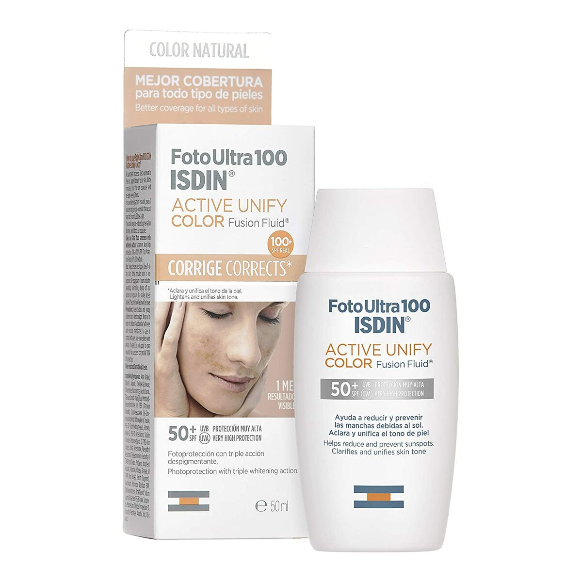 Photos - Sun Skin Care Sun Protection with Colour Isdin Foto Ultra Active Unify SPF 50+ 50 ml S05