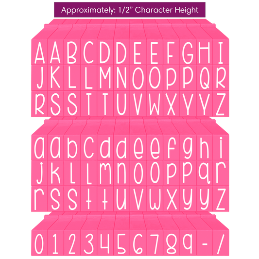 Pegz® Small Size 84-Piece Curvy Girl Alphabet and Numbers