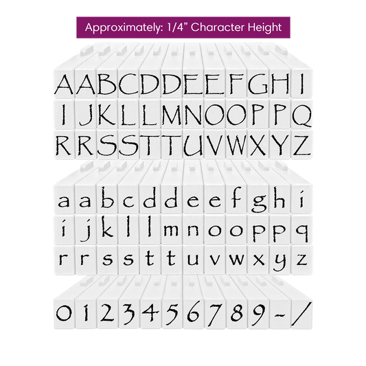 Pegz Connectable Alphabet Stamps For Personalised Stamping