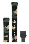 GLOCK Silicone Strap in Camouflage with Black Clasp GB-PU-CAMOFOREST-BC