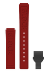 GLOCK Silicone Strap in Red with Black Clasp and Lettering GB-PU-RED-LOGO-BC