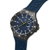 GLOCK Watch GW-15-2-22 Blue Silicone Strap with Lettering Half Side View
