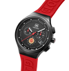 GLOCK Watch GW-16-1-18 Red Silicone Strap with Lettering Half Side  View