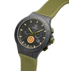 Limited GLOCK Watch GW-27-1-24 Armygreen Silicone Strap Half Side View