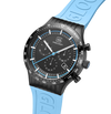 GLOCK Watch GW-34-2-24 Light Blue Silicone Strap with GLOCK Lettering Half Side View