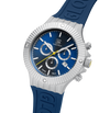 GLOCK Watch GW-37-1-24 Blue Silicone Strap with GLOCK Lettering Half Side View