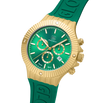 GLOCK Watch GW-37-2-24 Green Silicone Strap with GLOCK Lettering Half Side View
