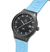 GLOCK Watch GW-6-1-22 Light Blue Silicone Strap with Lettering Side View