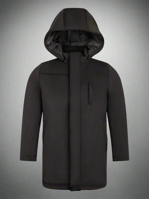 T.O. Mens Jackson Black Puffer Coat For Rain Or Cold - Clothier Exclusive Menswear